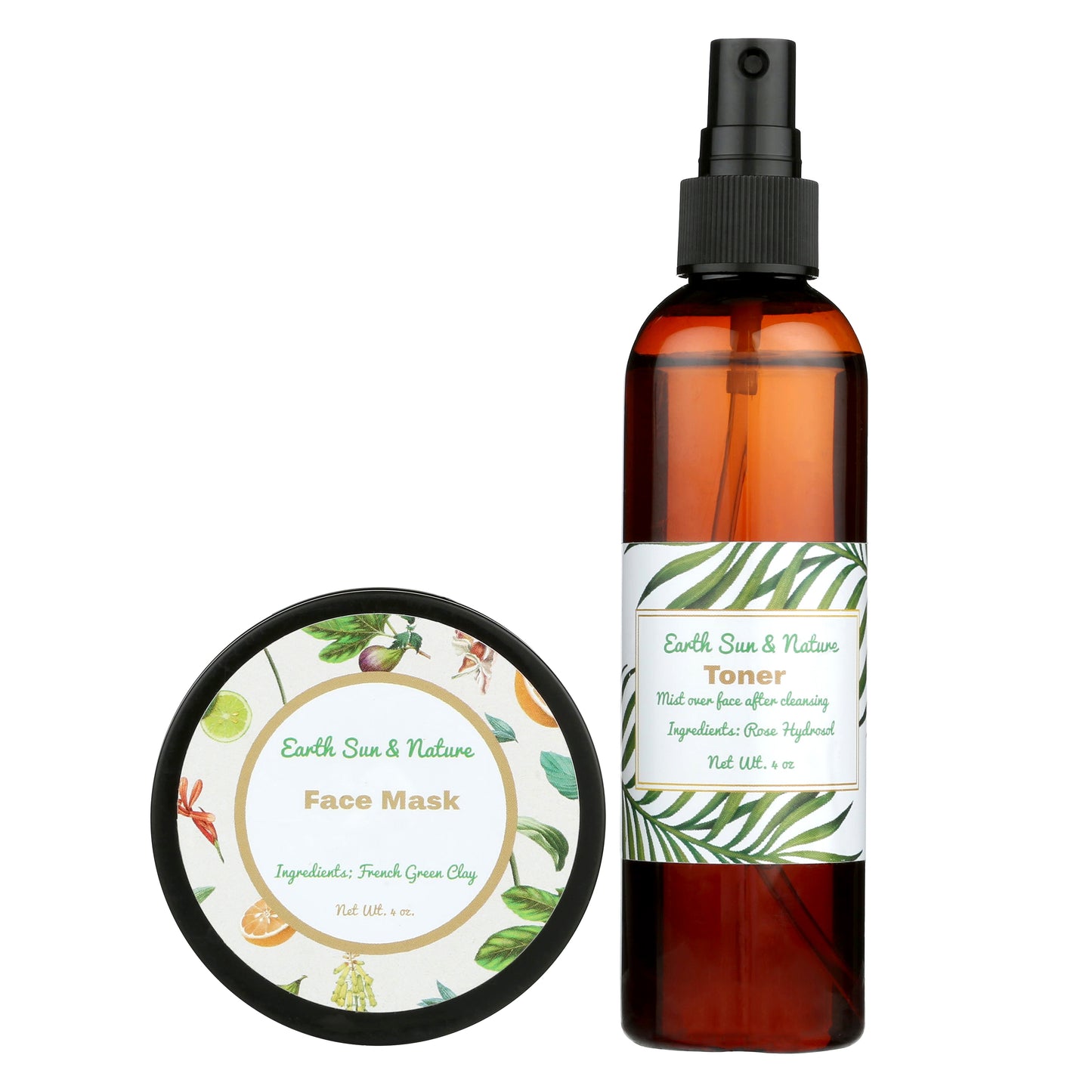 All Natural Facial Mask Cleanser & Toner